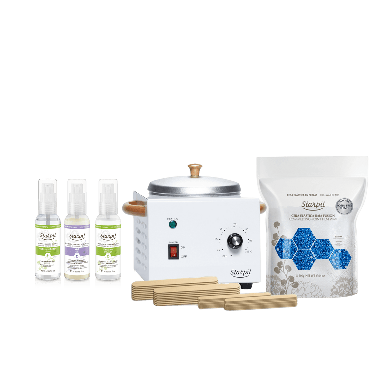 Kit de cera dura estándar Cera de estrellas Starpil Wax