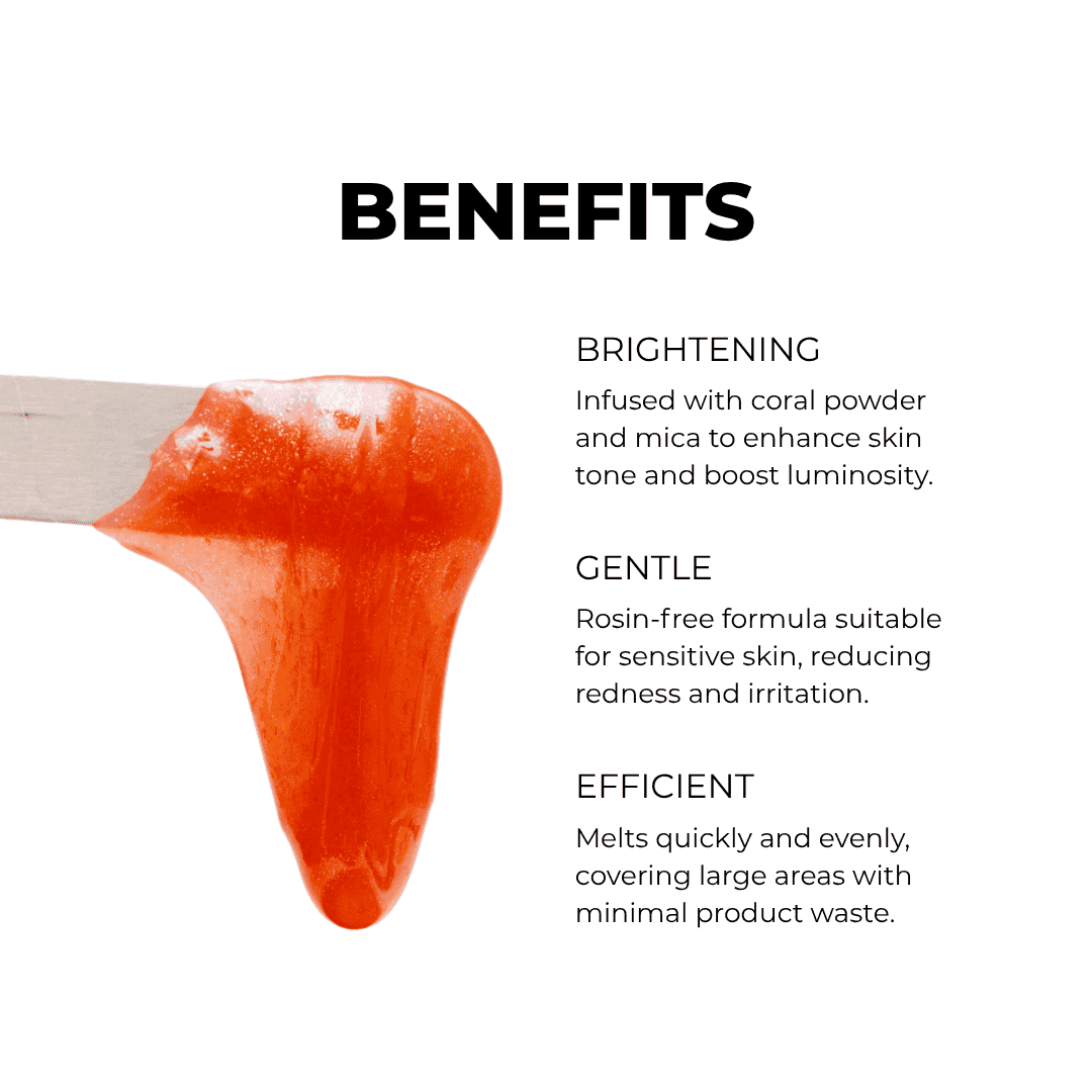Coral Hard Wax — Calming Wax for Sensitive Skin & Beginners