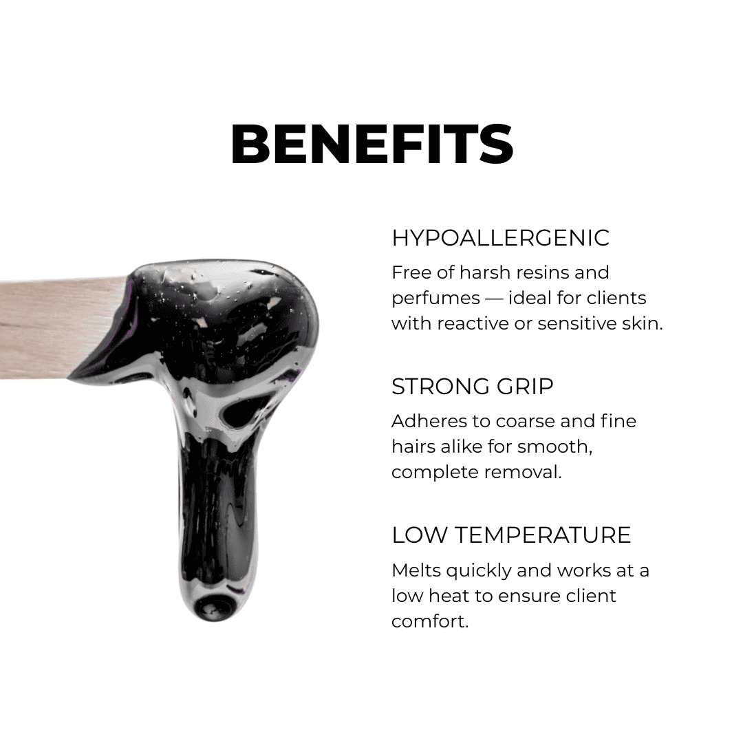 Hypoallergenic Black Film Hard Wax Beads (1lb - 30lb)