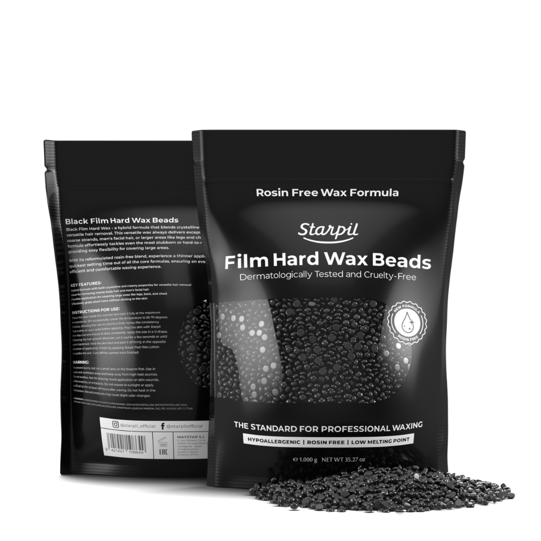 Hypoallergenic Black Film Hard Wax Beads (1lb - 30lb)