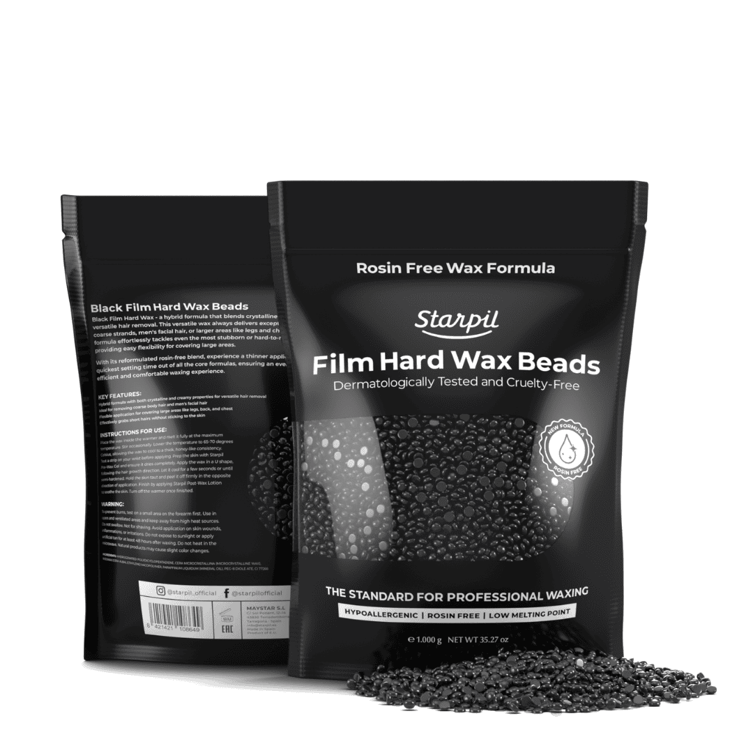 Hypoallergenic Black Film Hard Wax Beads (1lb - 30lb)
