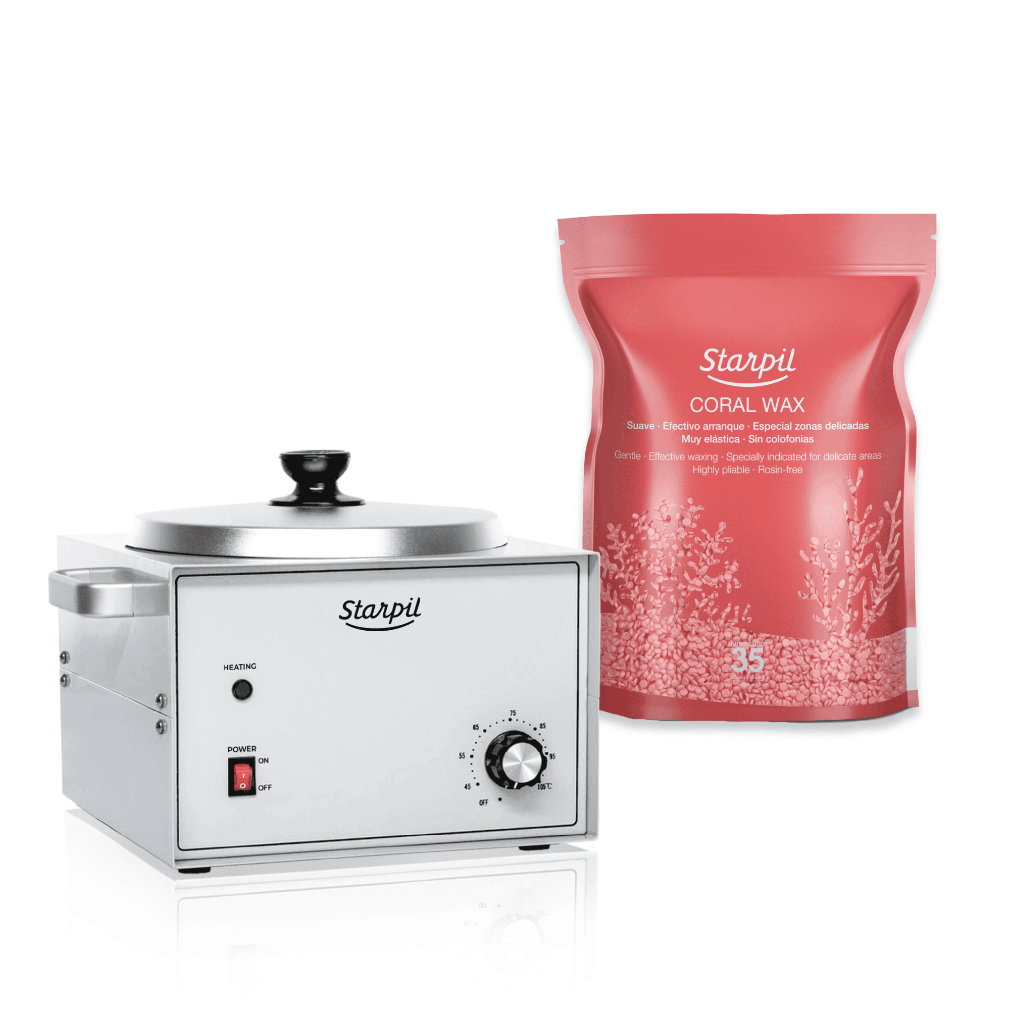Aquecedor profissional grande de cera dura - 5 lb
