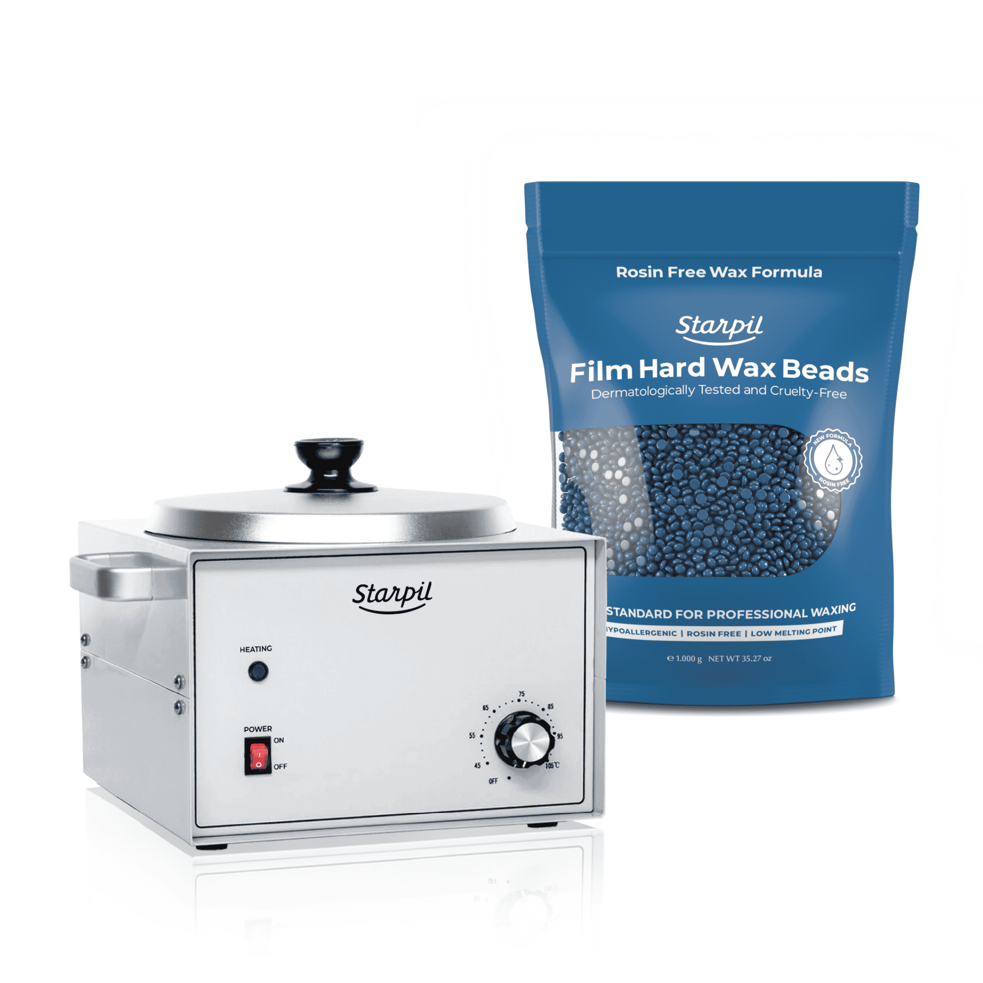 Aquecedor profissional grande de cera dura - 5 lb