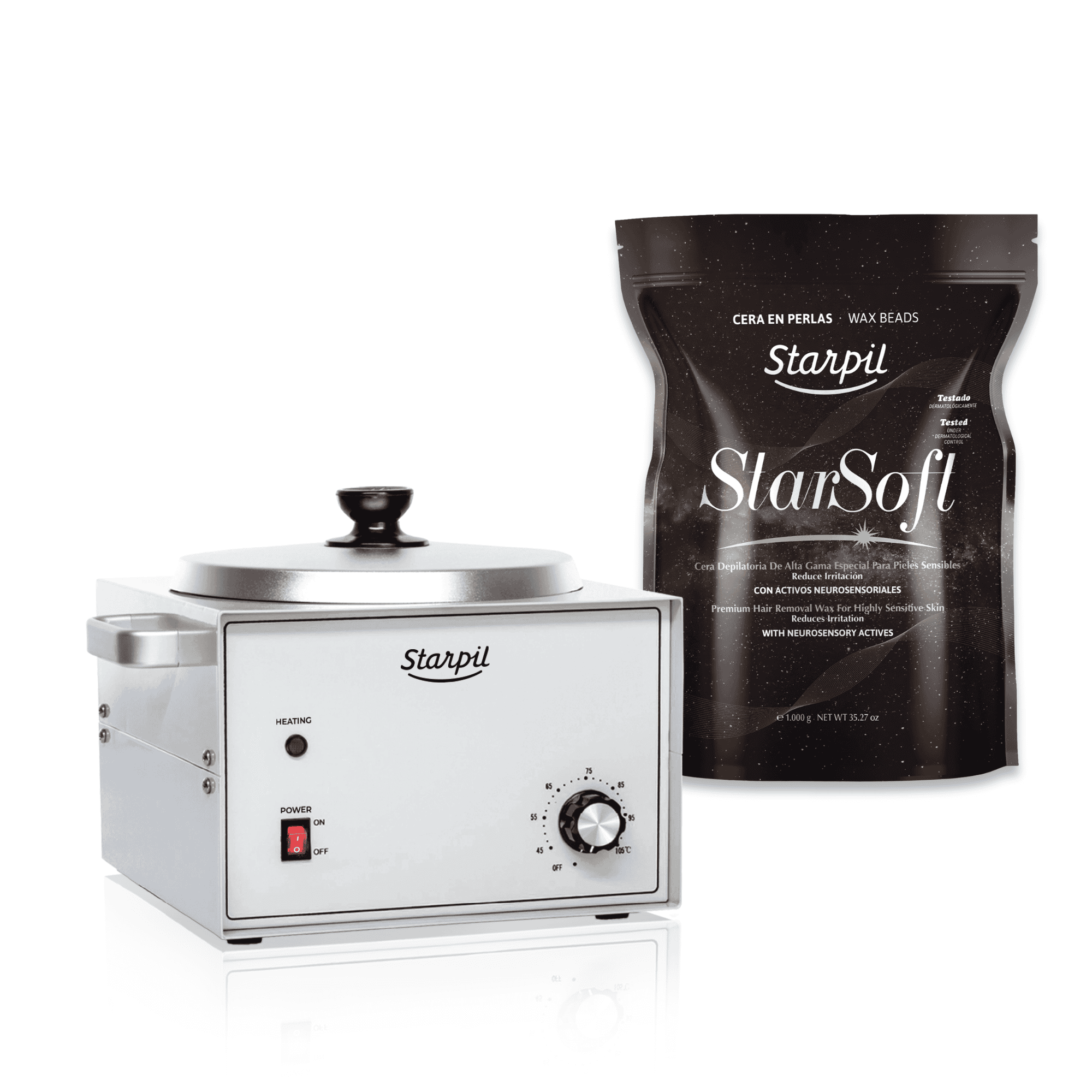 Aquecedor profissional grande de cera dura - 5 lb