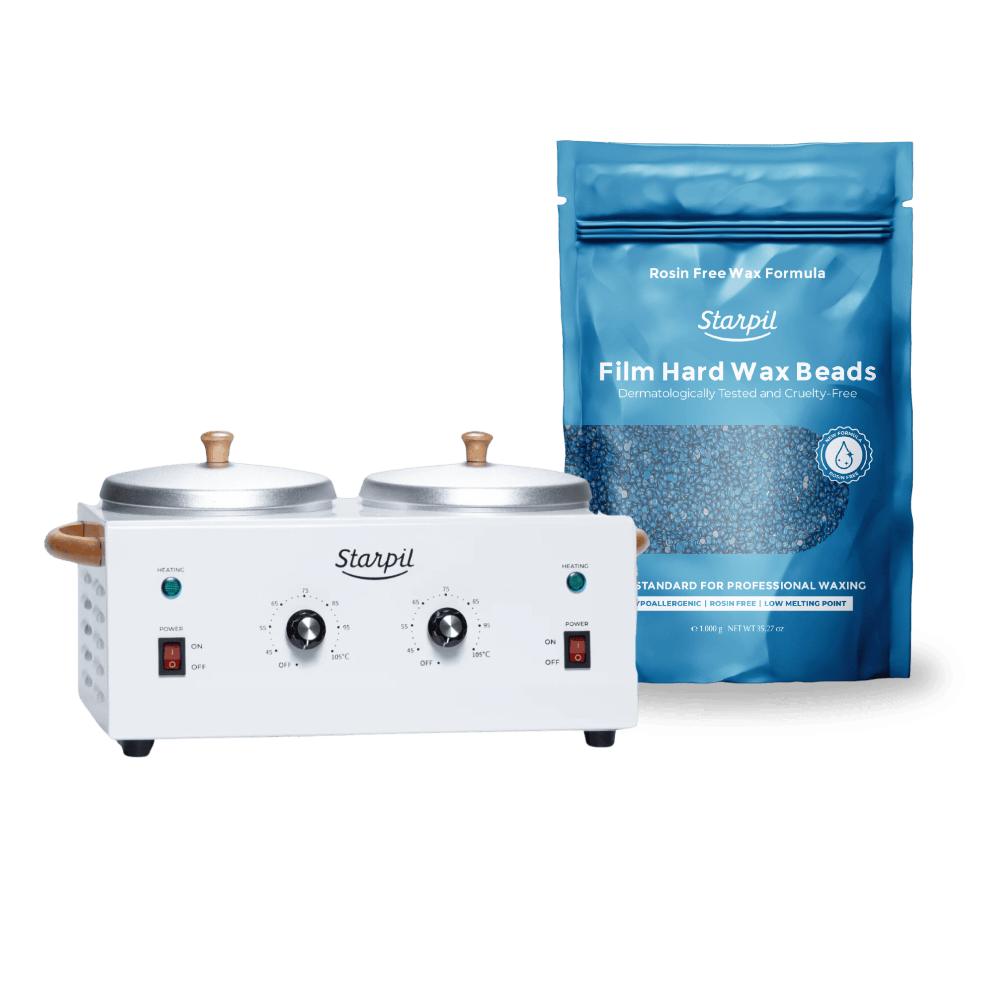 Aquecedor duplo de cera dura - 2 lb