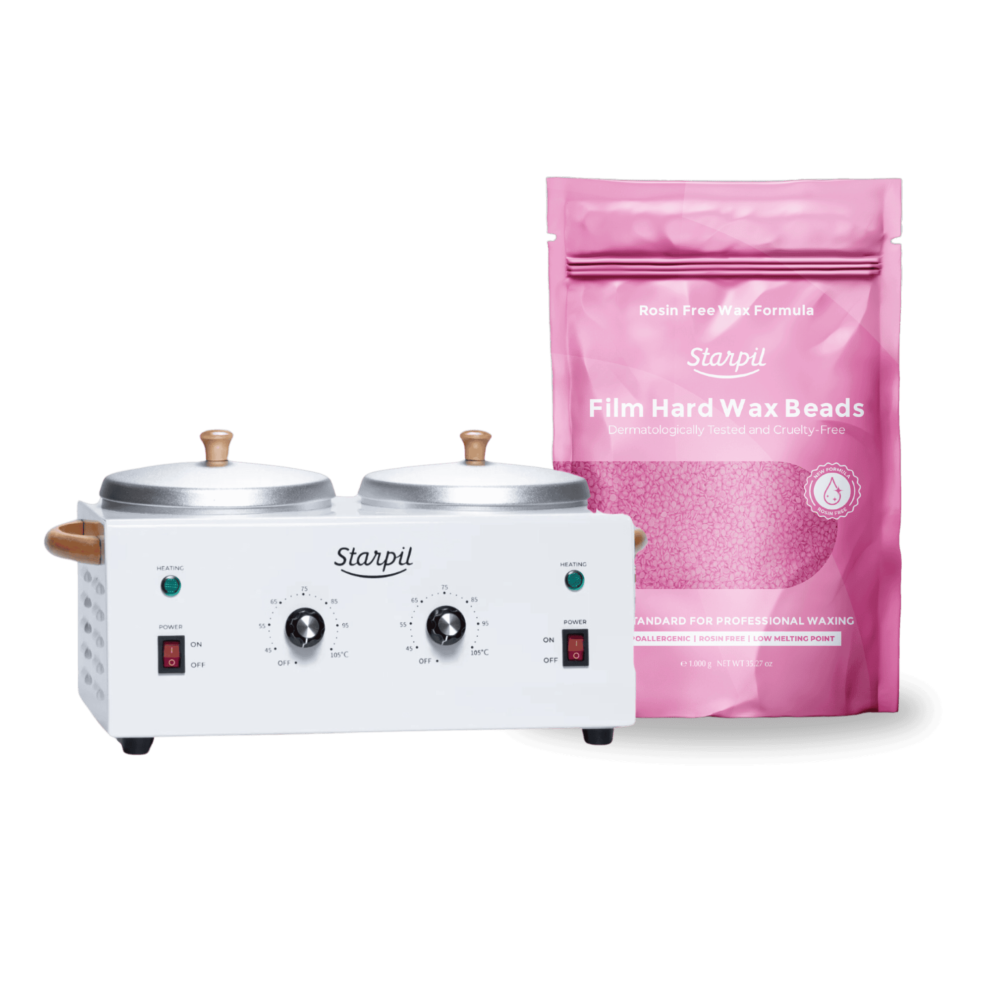 Aquecedor duplo de cera dura - 2 lb
