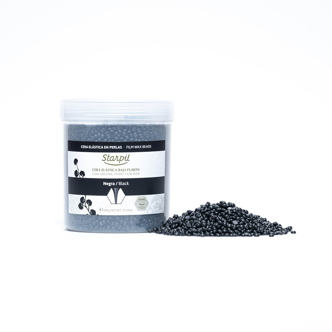 Black Film Hard Wax Beads - 600g Mini Tub
