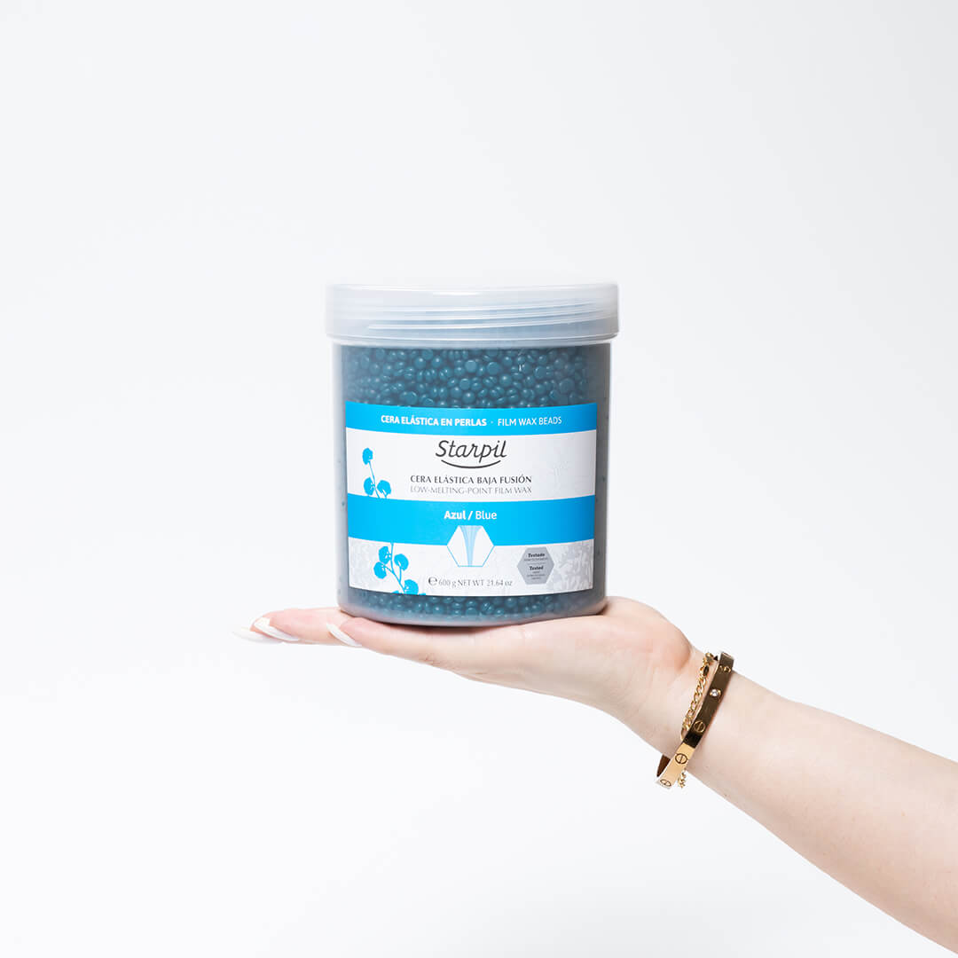Contas de Cera Dura de Filme Azul - Mini Tubo 600g