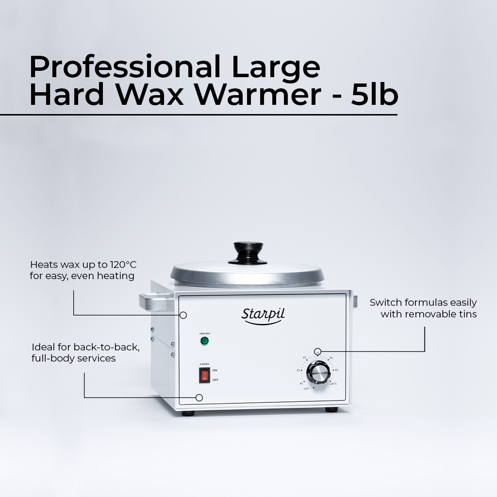 Aquecedor profissional grande de cera dura - 5 lb