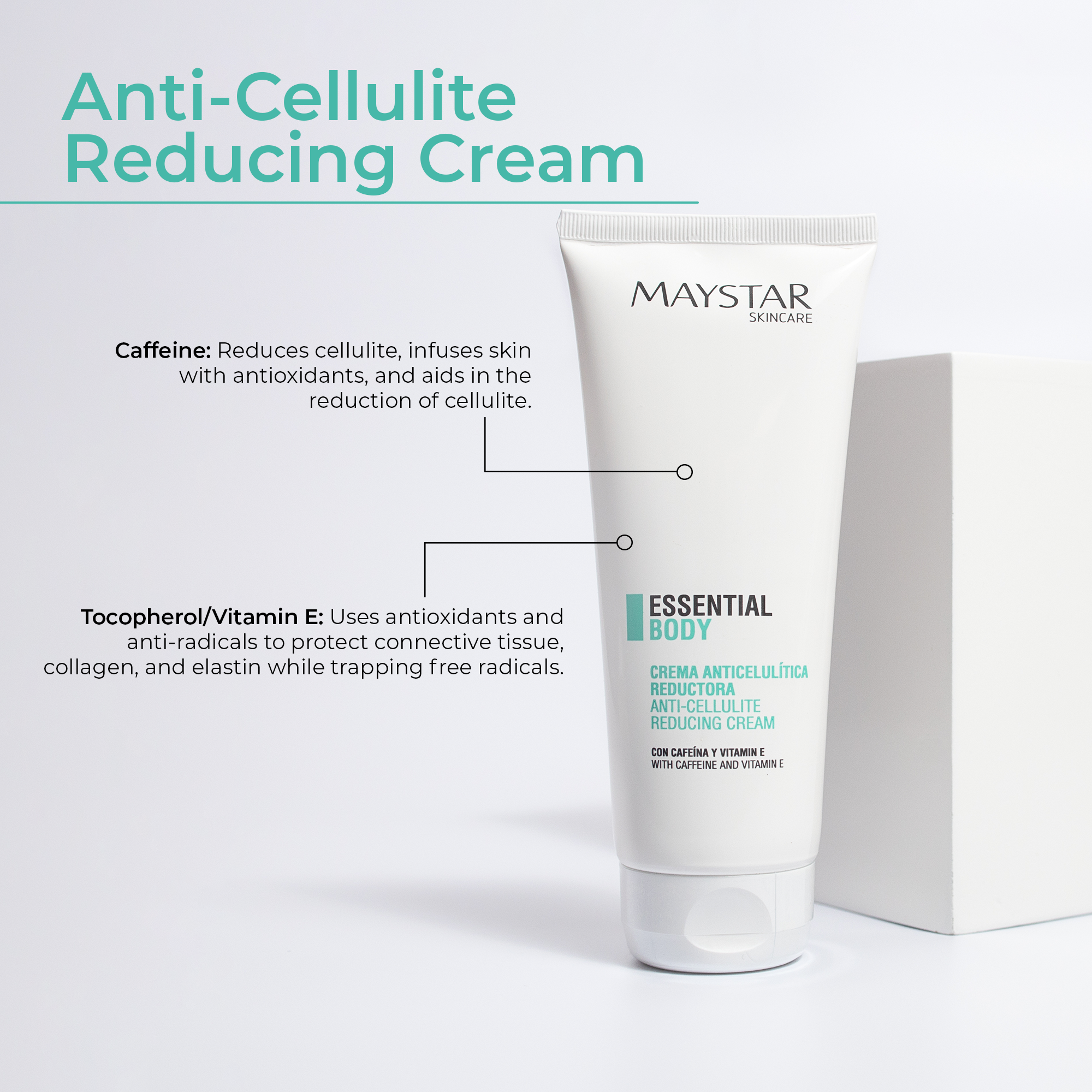 Crema Reductora de Celulitis (200mL) - Maystar Essential