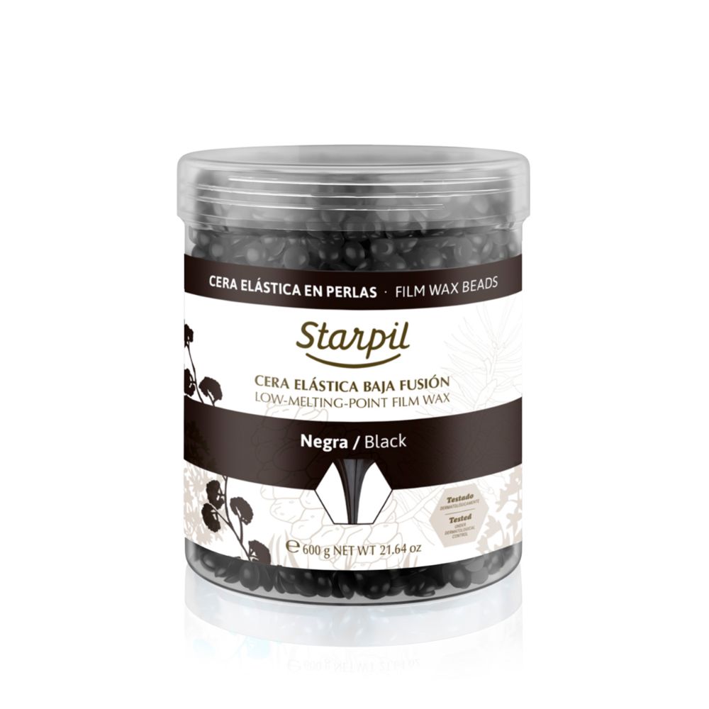 Black Film Hard Wax Beads - 600g Mini Tub