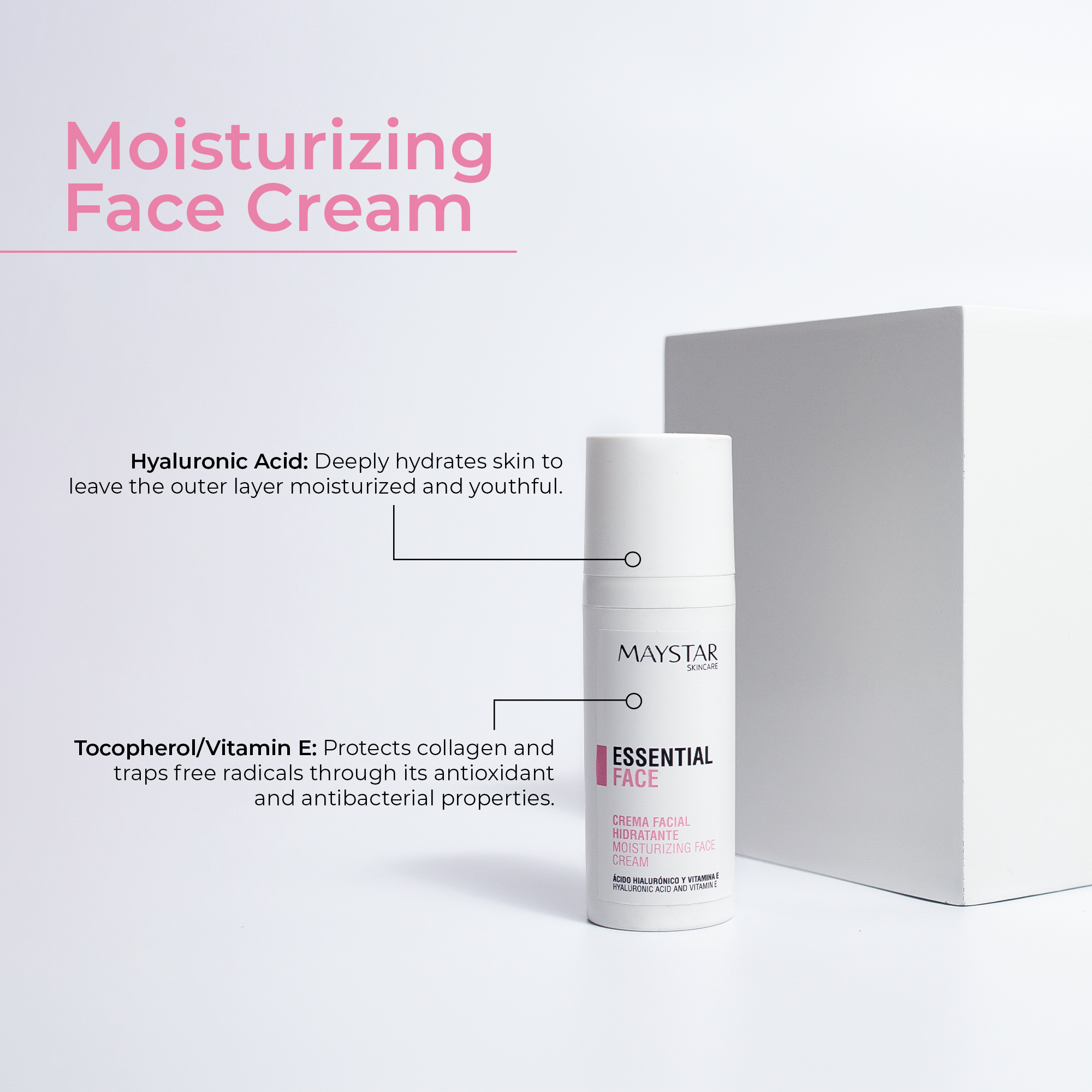 Crema Facial Hidratante - Maystar Essential