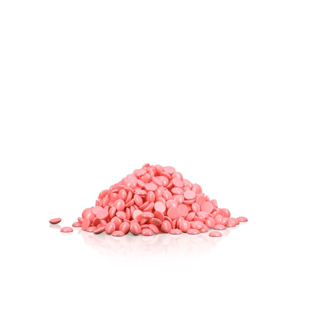Mini pote de cera dura de filme rosa - 600 g