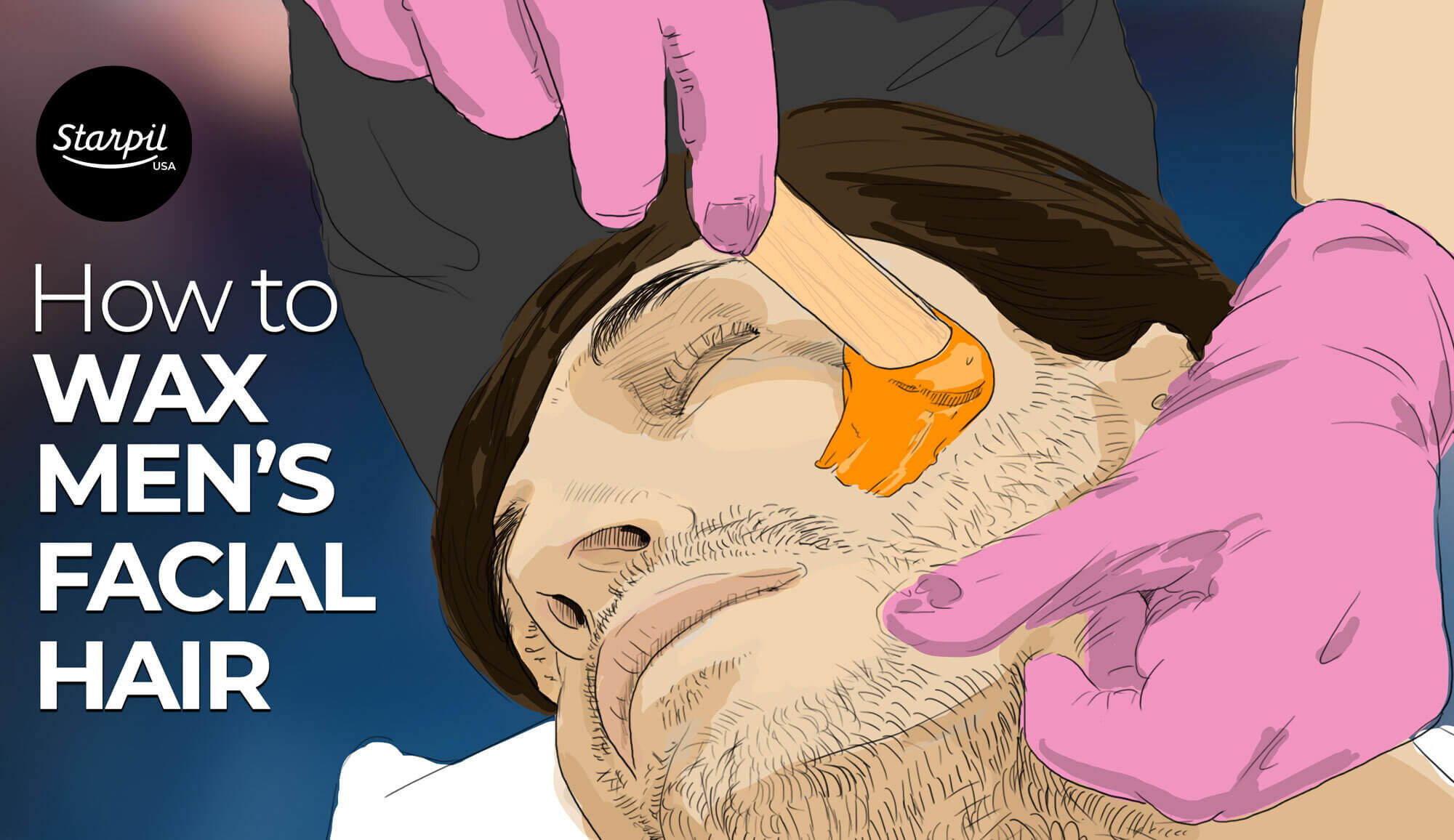 How to Wax Men's Facial Hair