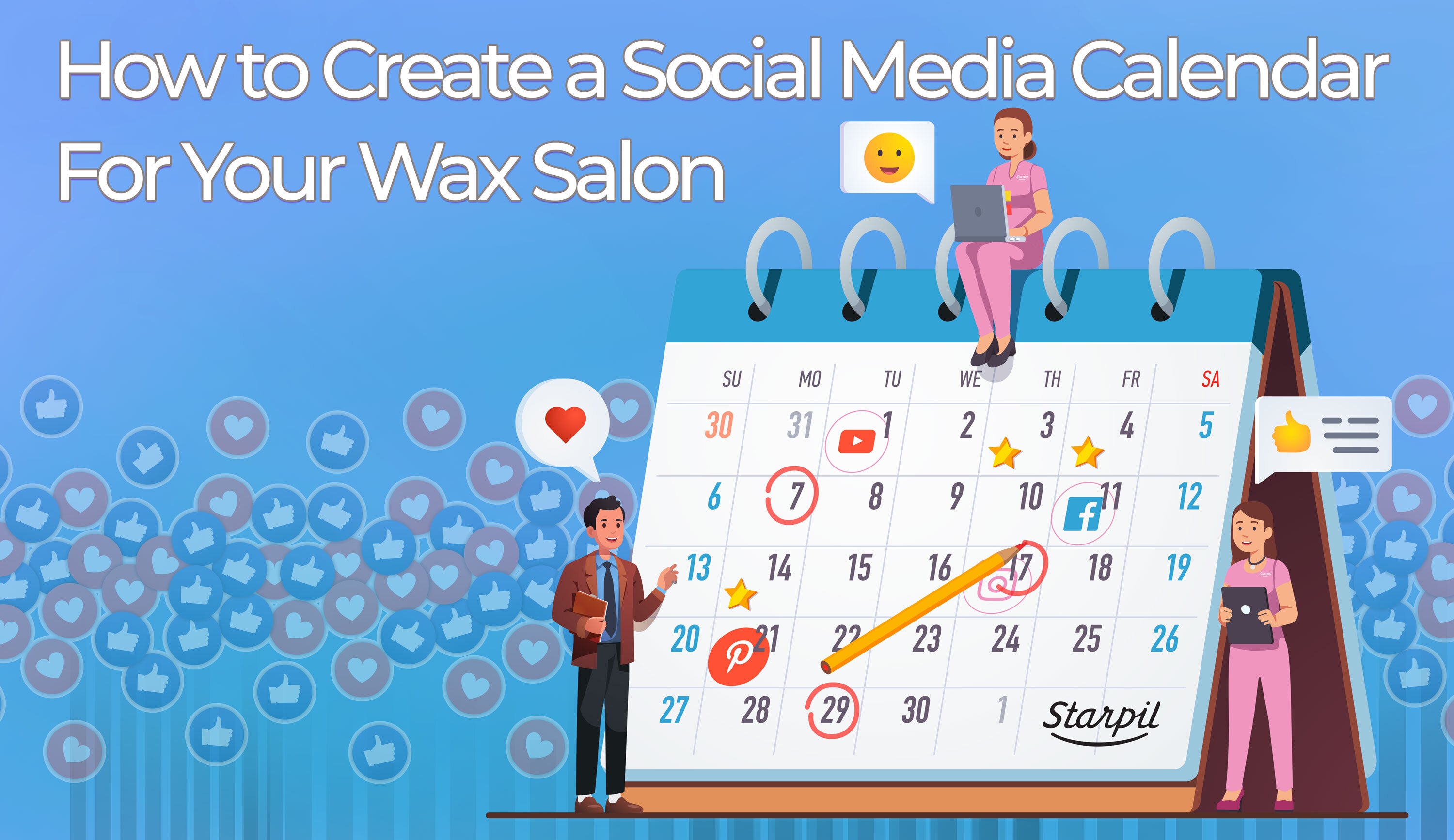 How to Create a Social Media Calendar for Your Wax Salon