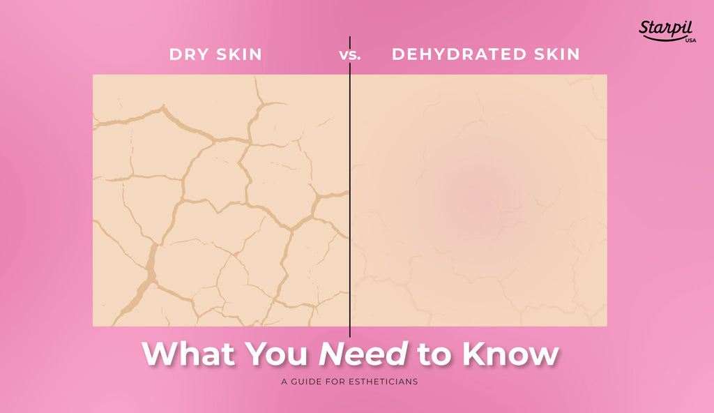 Working with dry vs dehydrated skin 