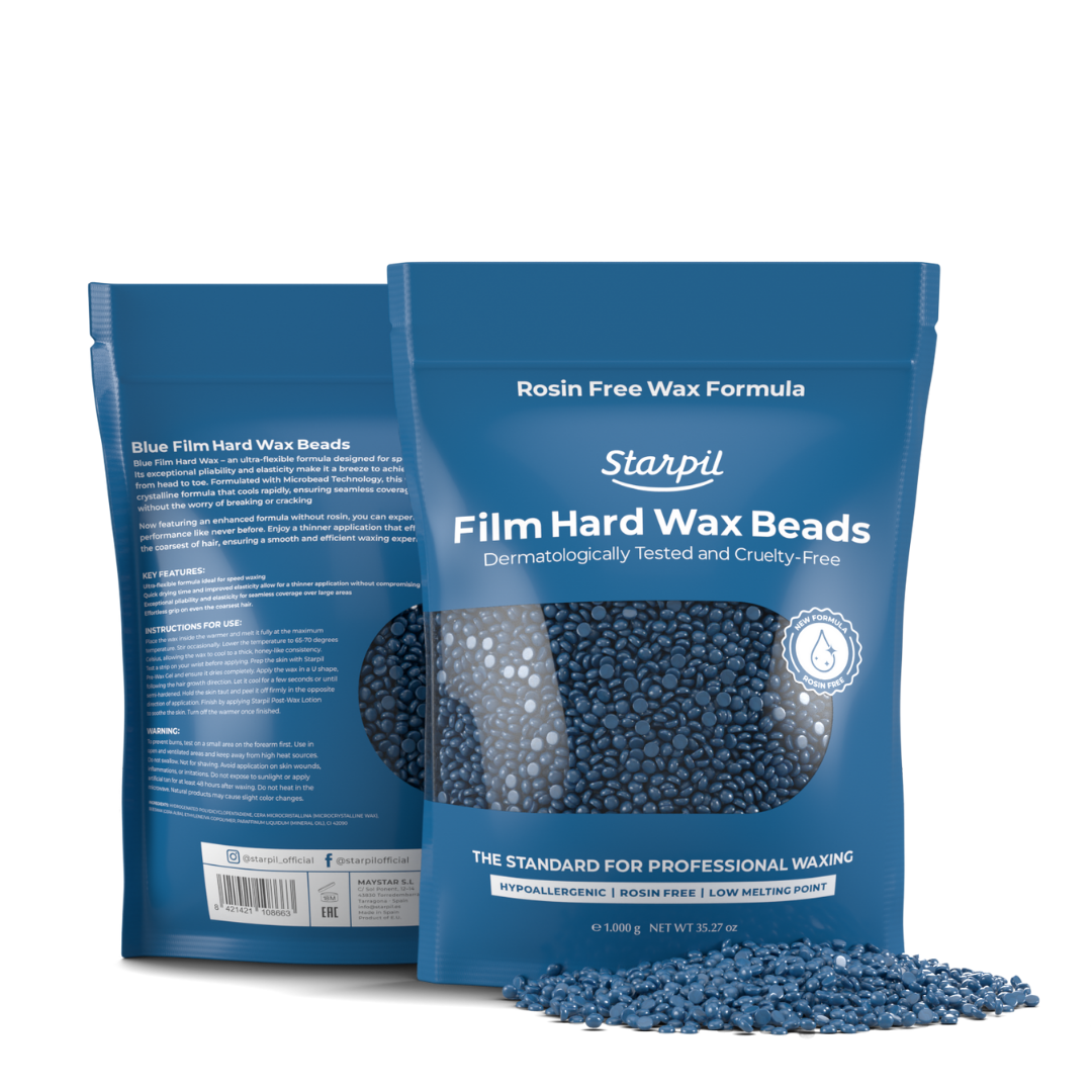 Hypoallergenic Blue Film Hard Wax Beads (1lb - 30lb)