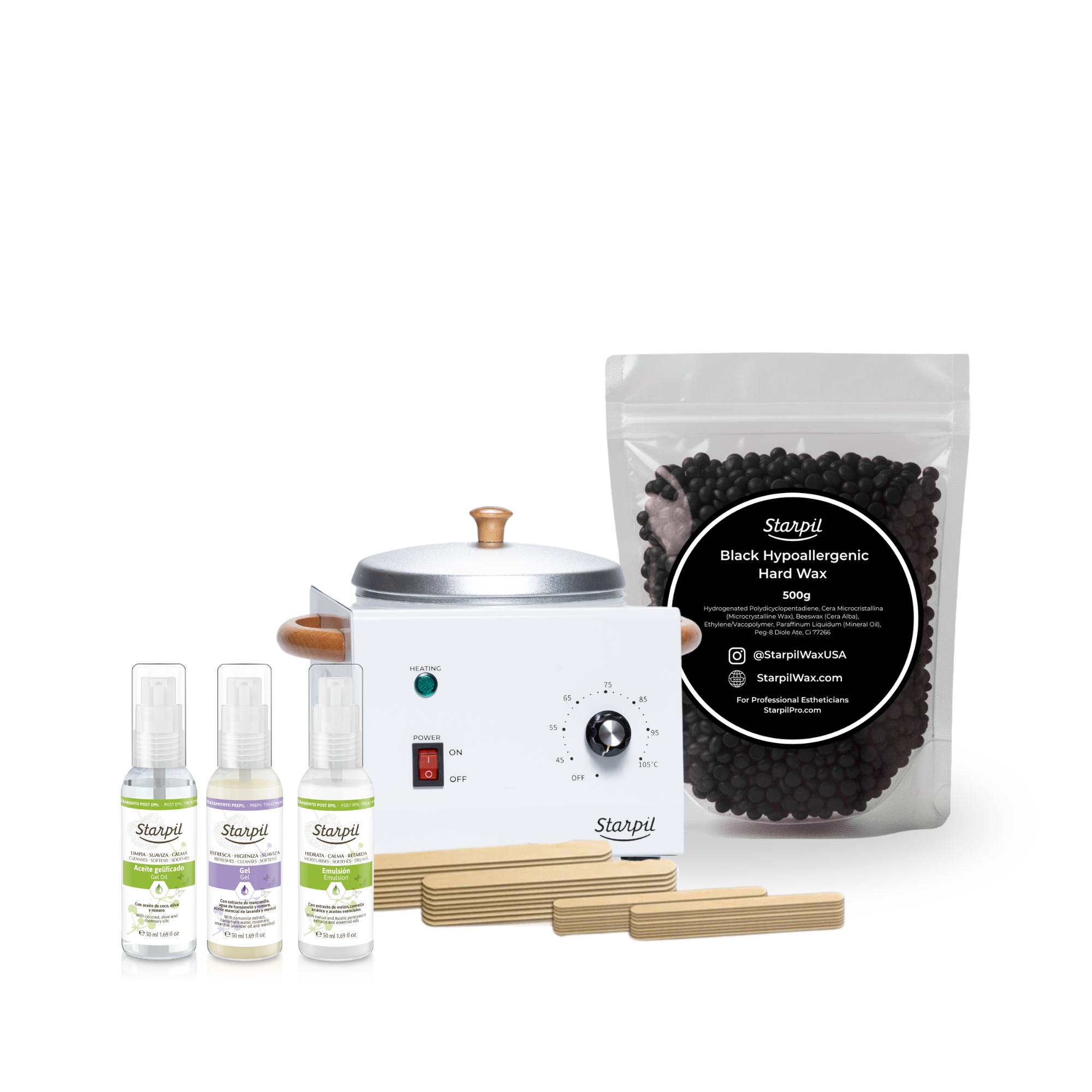 Kit de cera dura estándar