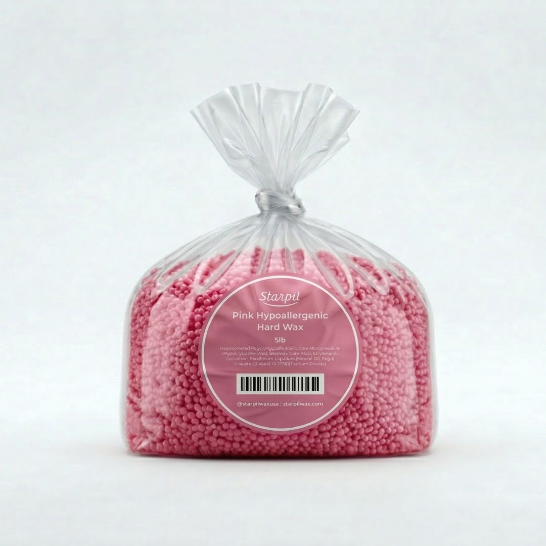 Hypoallergenic Pink Hard Wax Beads (1lb - 30lb)