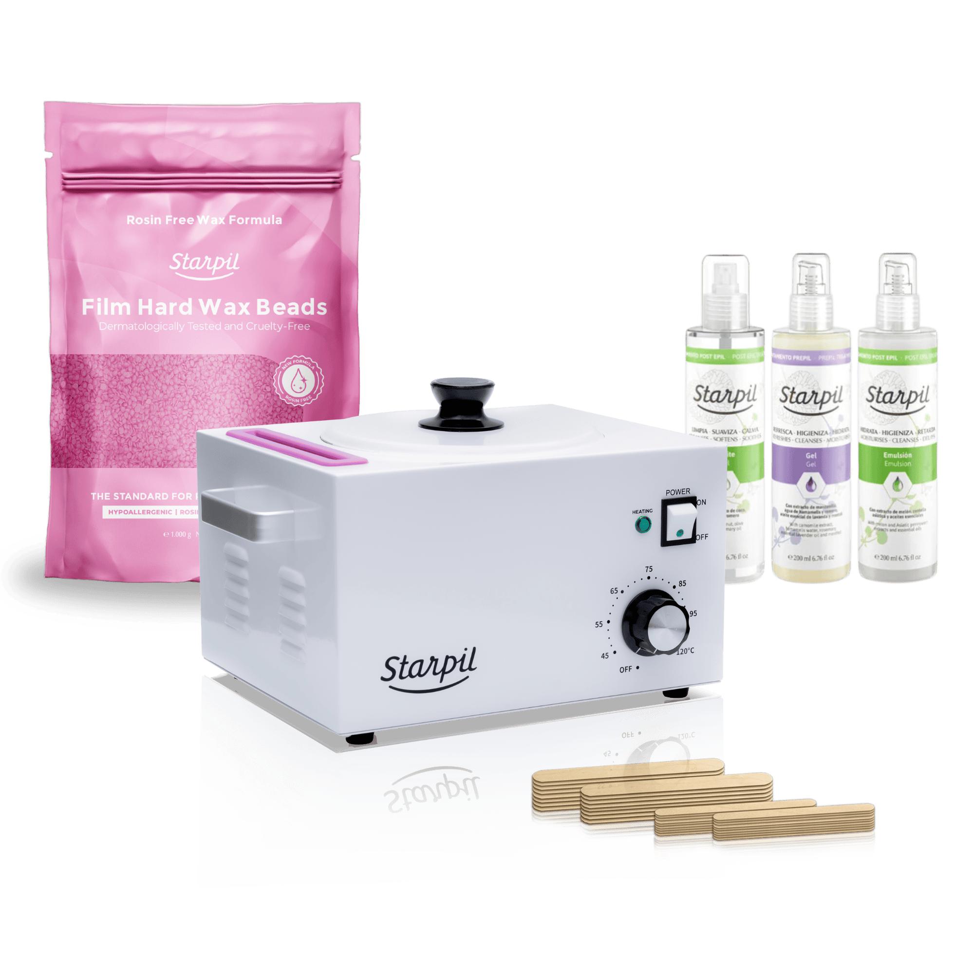 Kit de calentador de cera dura extra grande premium - 10 lb