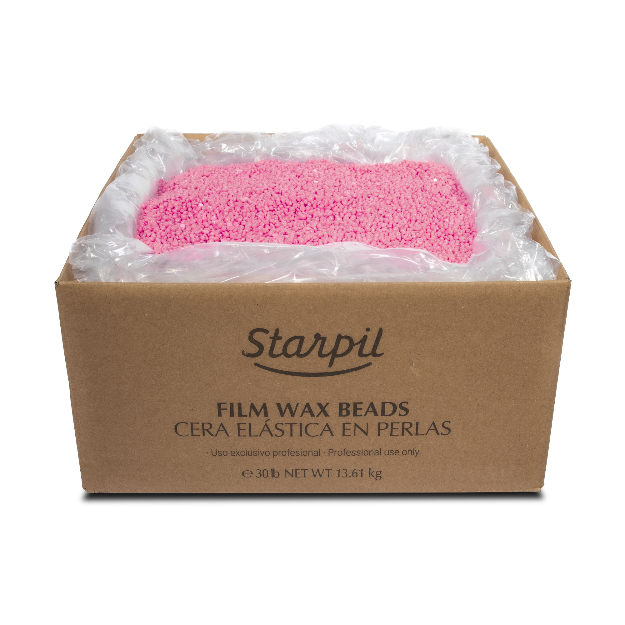 NEW Pink Film Hard Wax Beads - Rosin Free 30lb