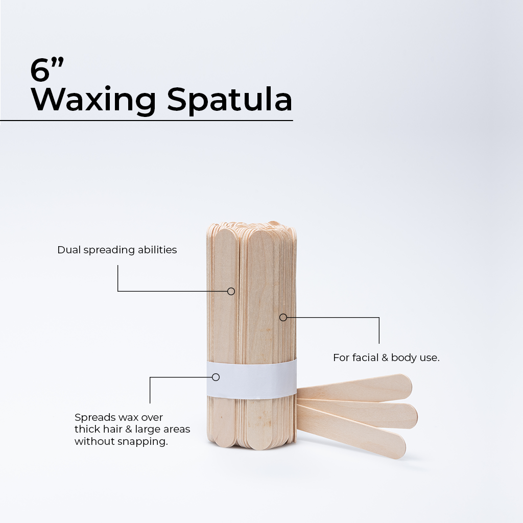 6" Wooden Wax Spatulas