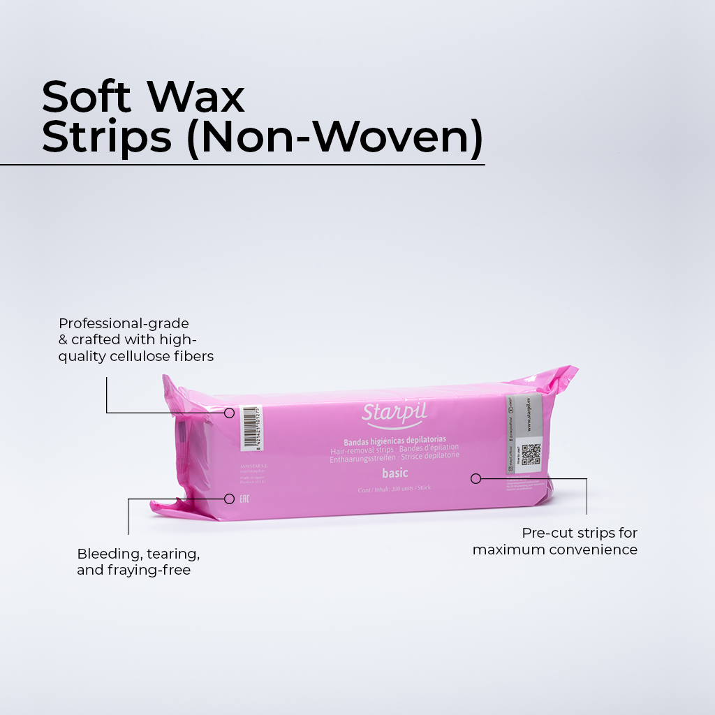 Soft Wax Strips (Non-Woven | 200 ct)