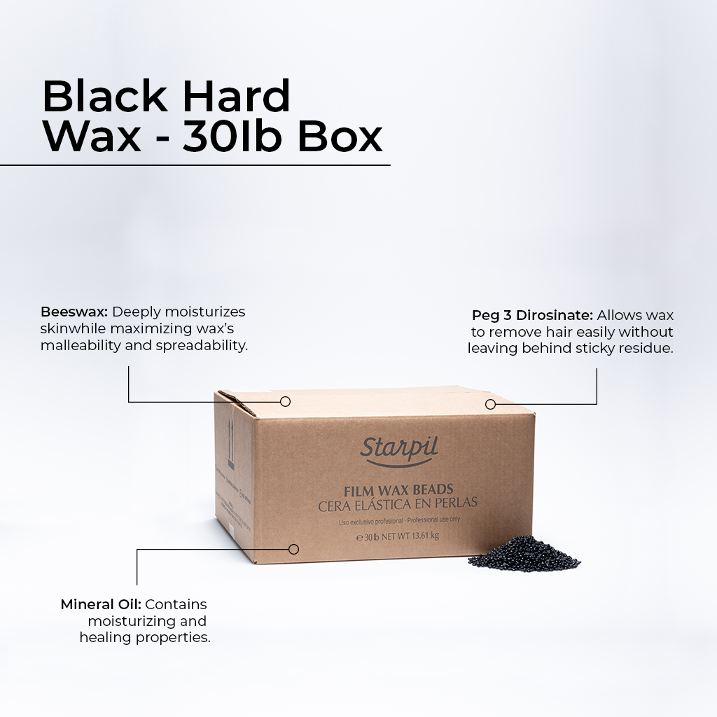 Black Film 30Lb Case of Hard Wax Beads