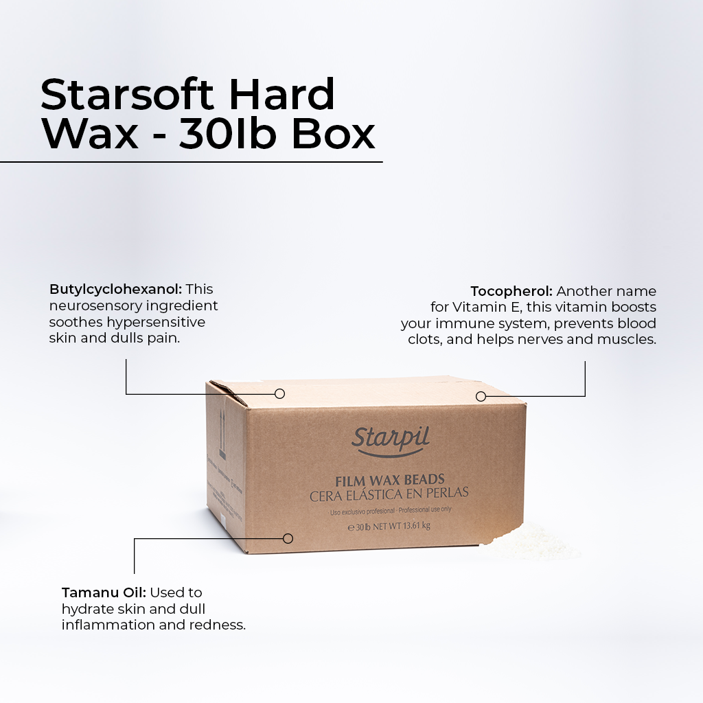 Caja Starsoft de perlas de cera dura de 30 libras