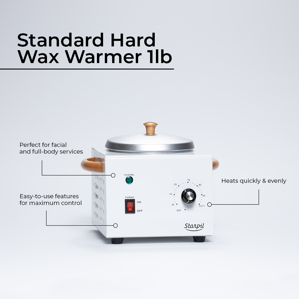 Calentador de cera dura estándar premium - 1 lb