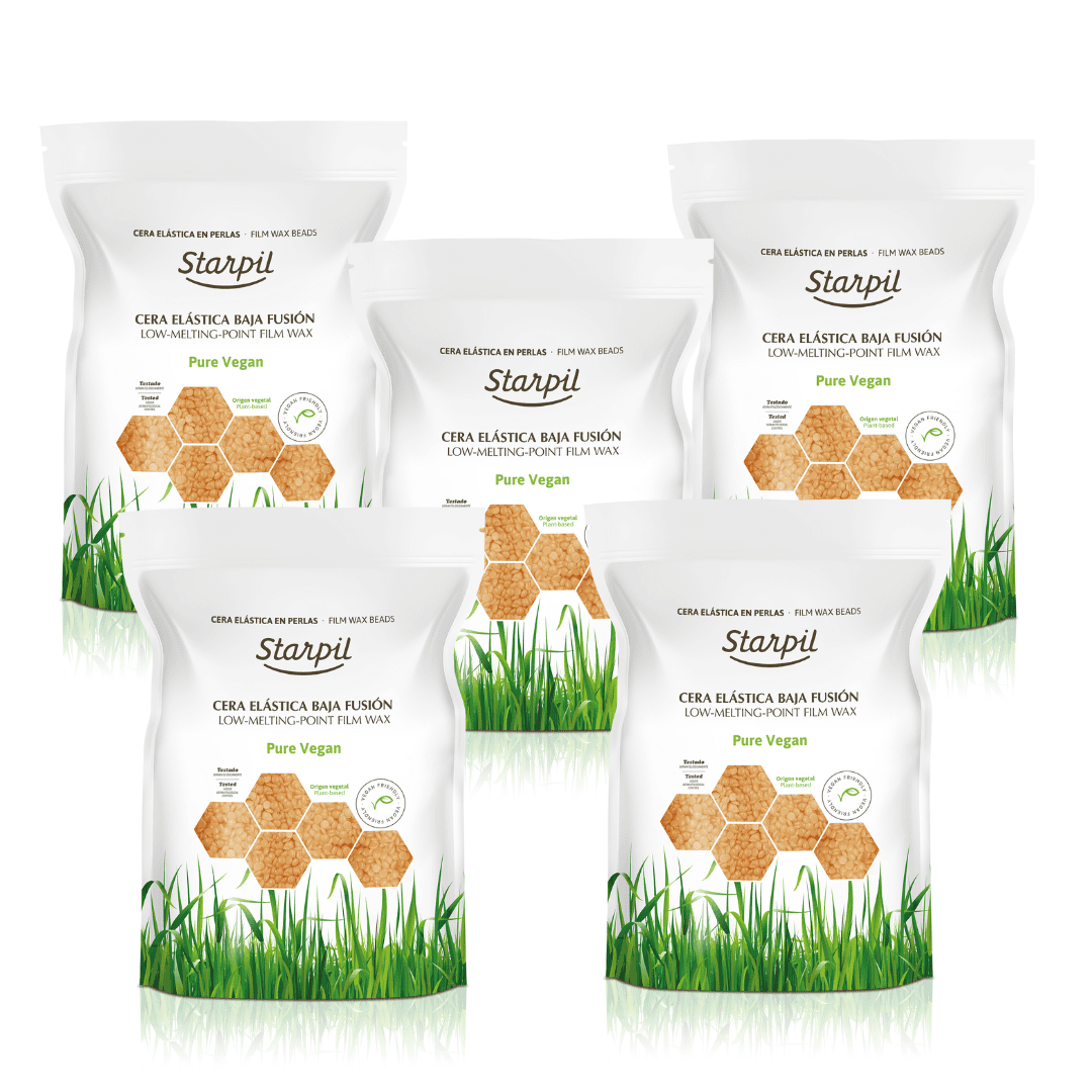 Perlas de cera dura vegana - 2.2 lb