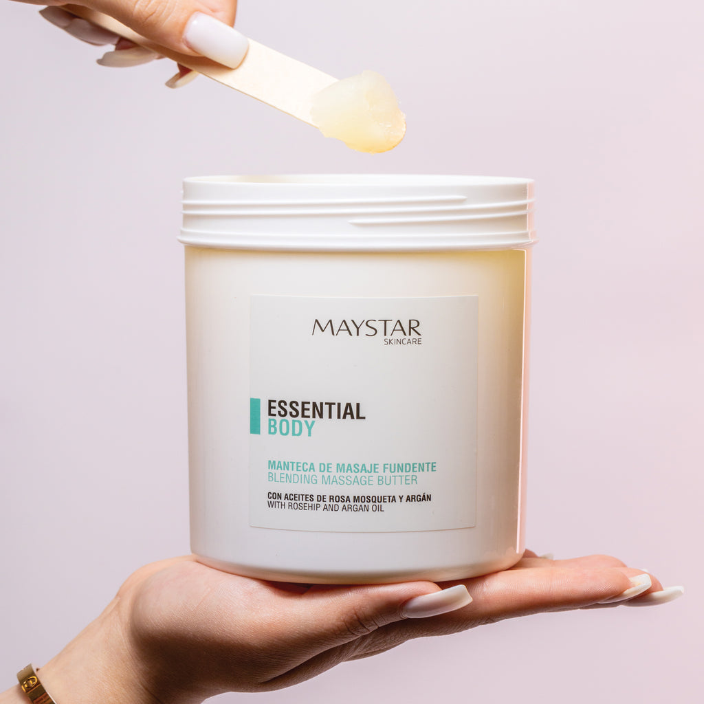 Misturando Manteiga de Massagem - Maystar Essential