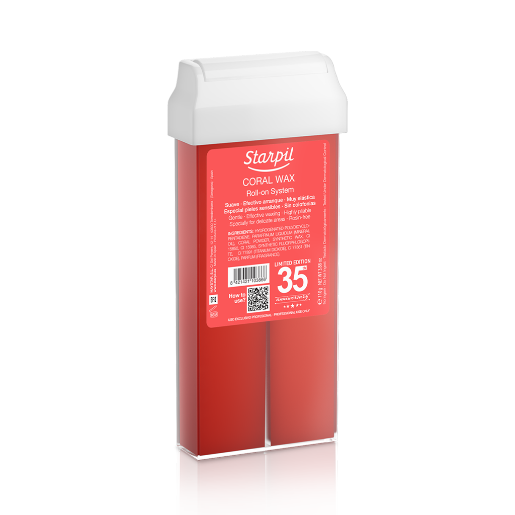 Cartuchos de cera roll-on coral