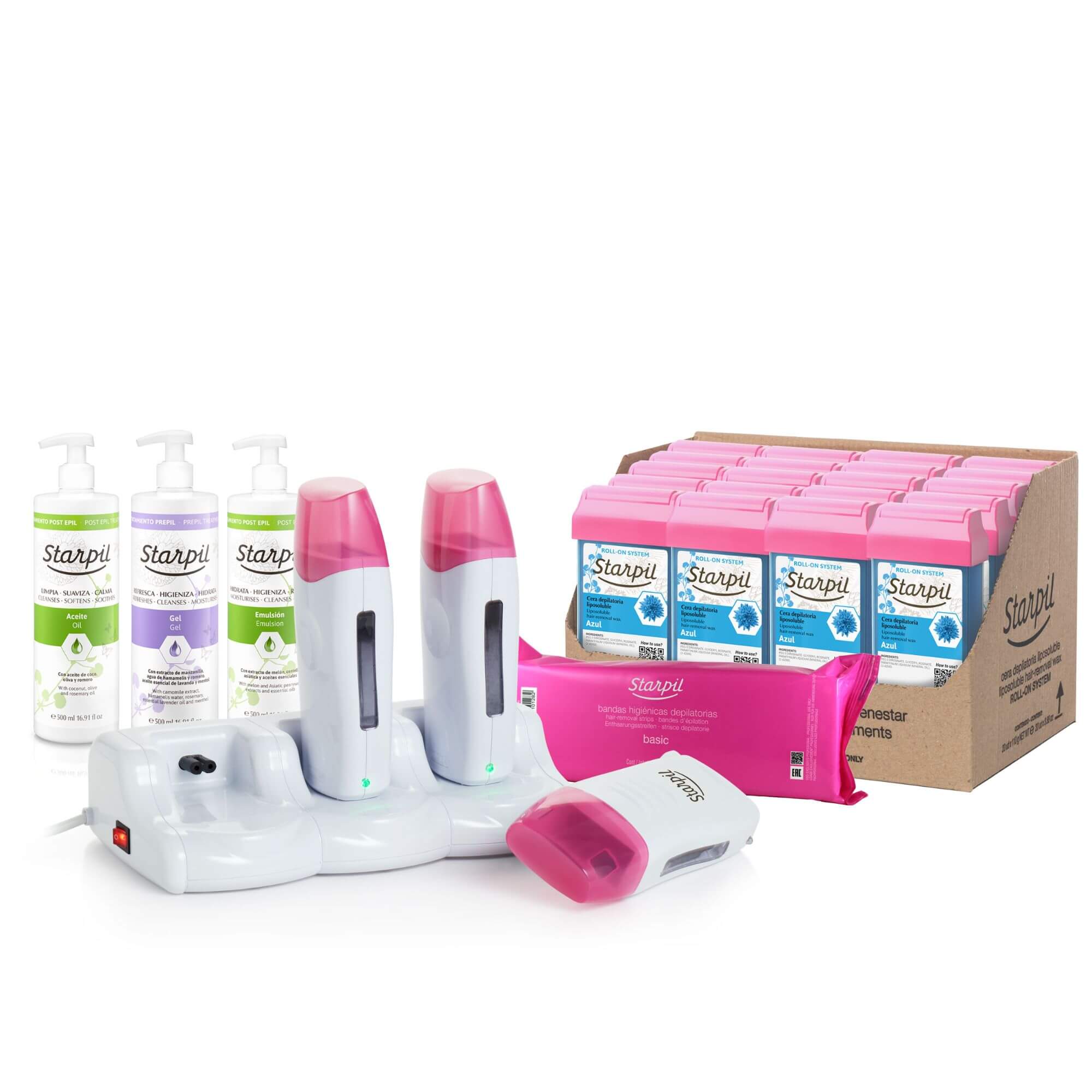 Professional Triple Roll-On Wax Kit