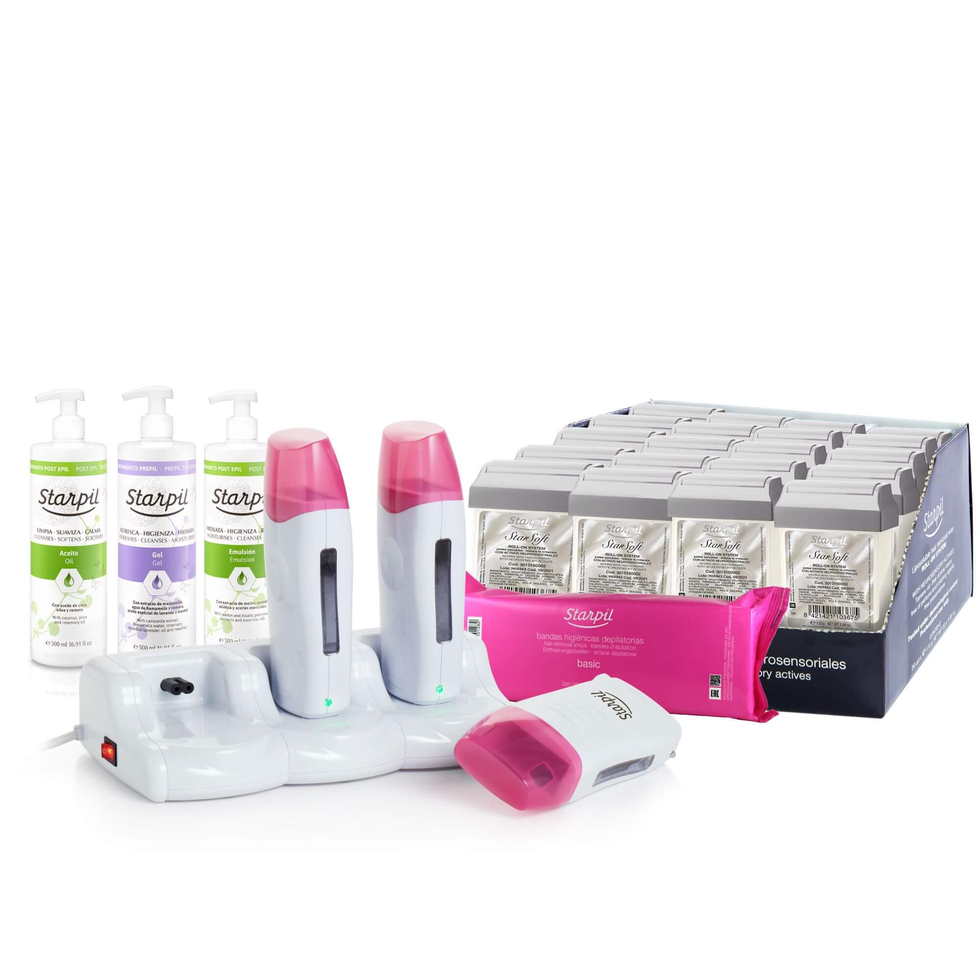 Professional Triple Roll-On Wax Kit