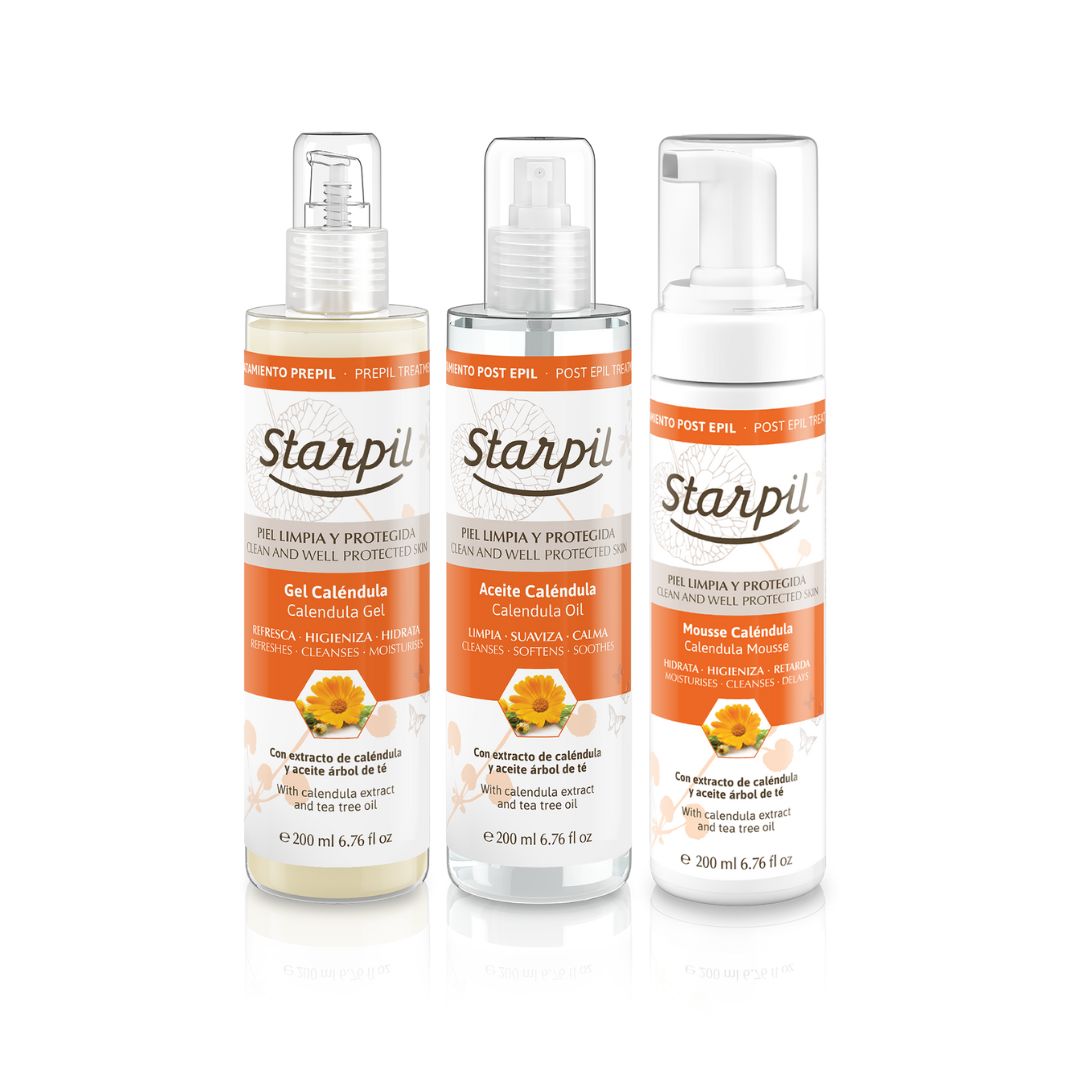 Calendula Pre & Post Wax Care Bundle Starpil Wax