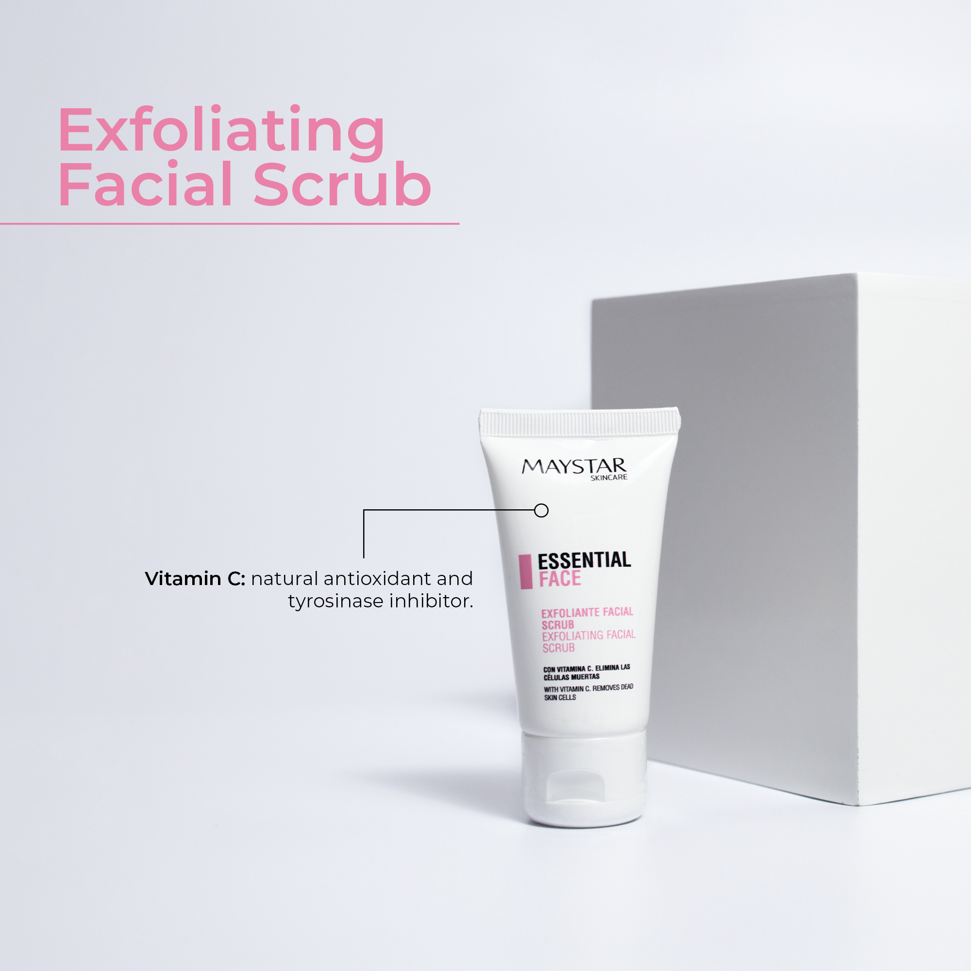 Exfoliating Facial Scrub (50mL) - Maystar Essential