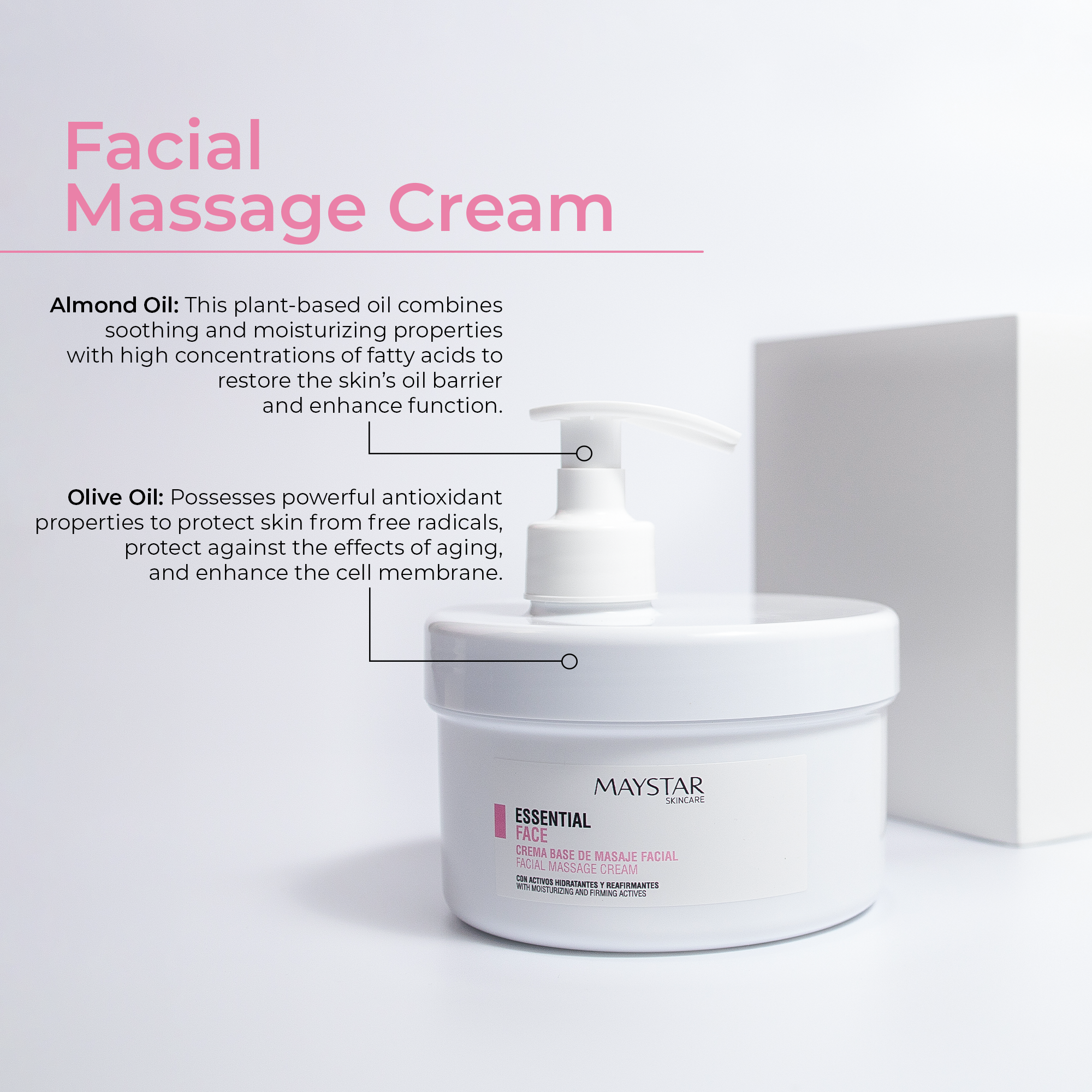 Crema de Masaje Facial - Maystar Esencial