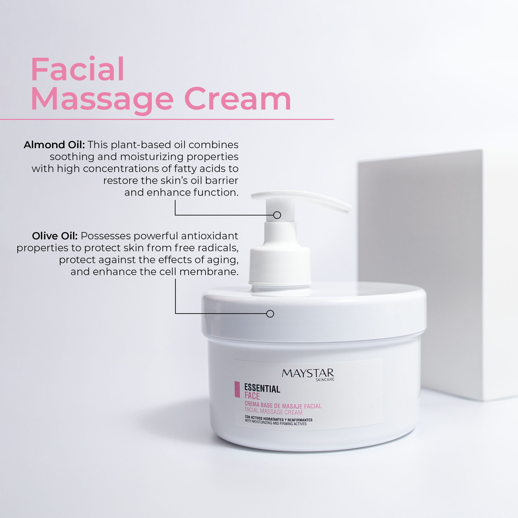 Creme de Massagem Facial - Maystar Essential