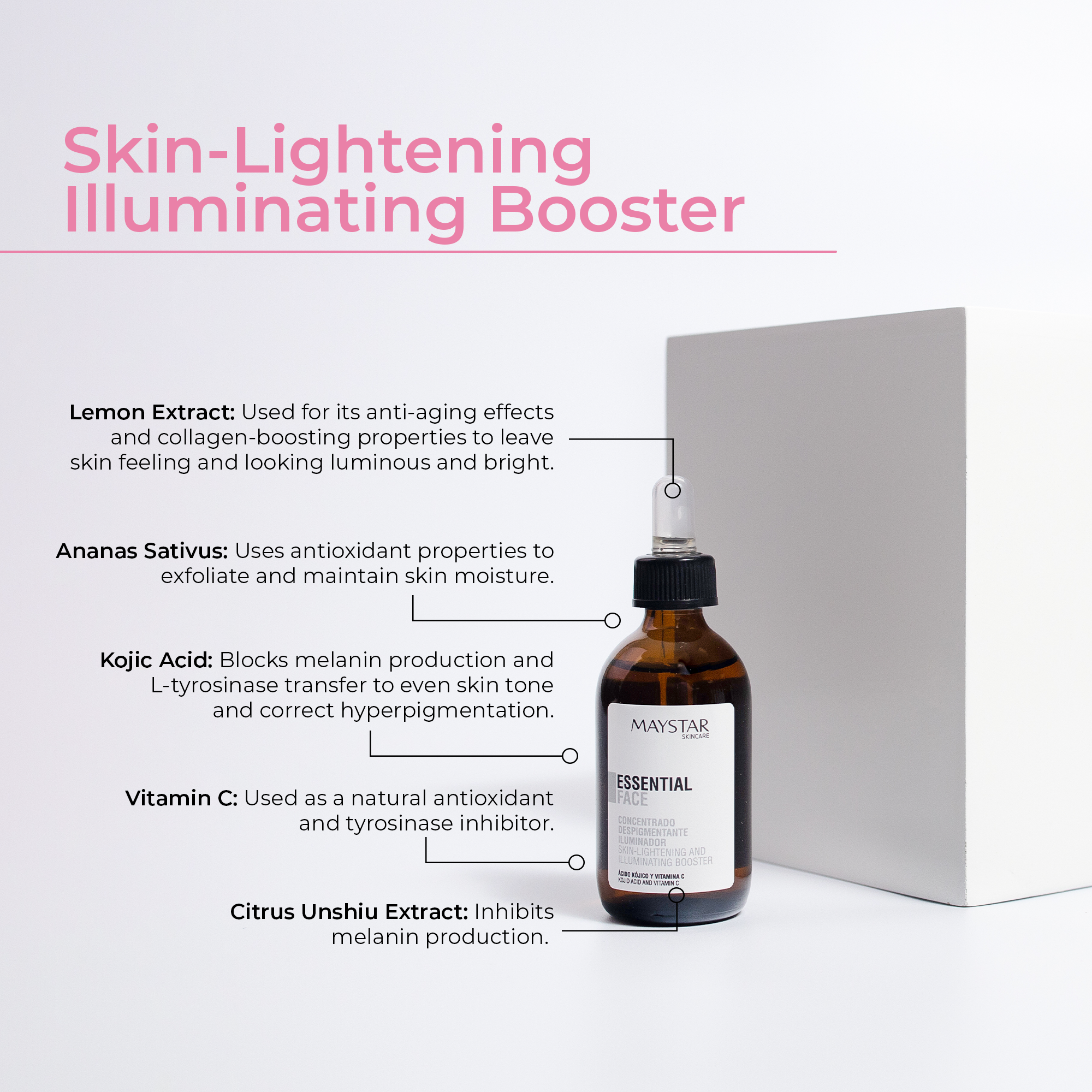 Skin Lightening & Illuminating Booster  - Maystar Essential